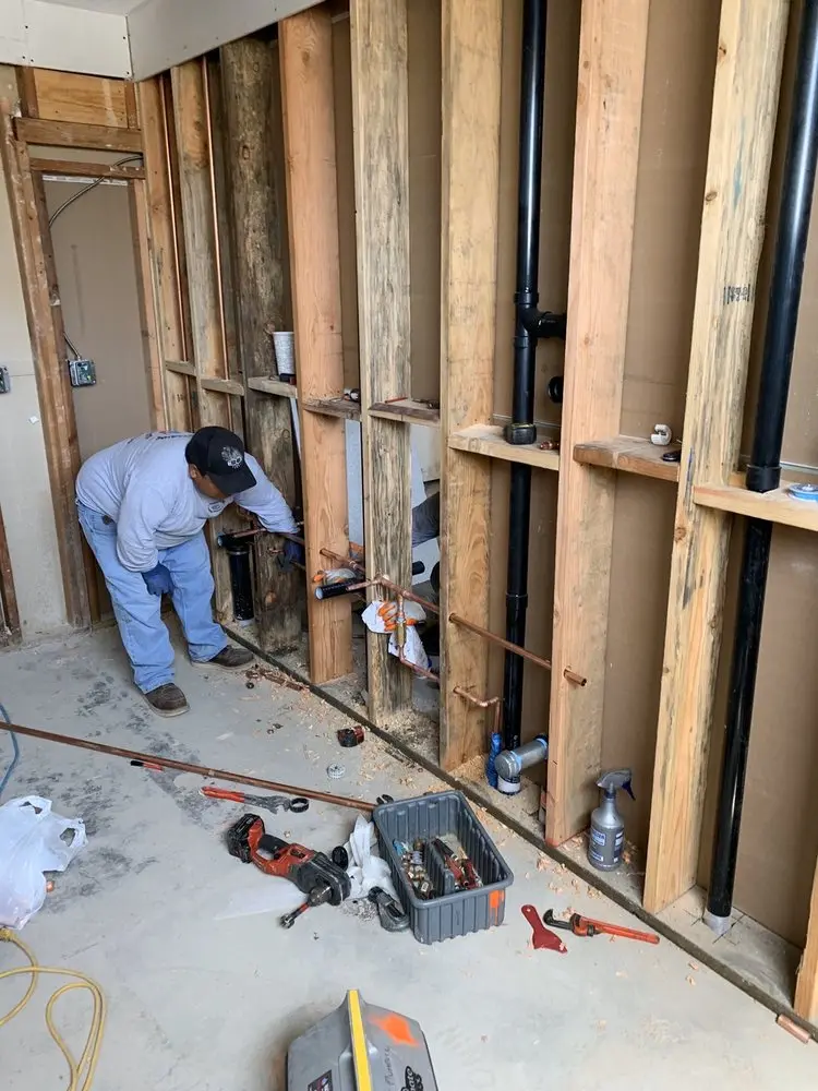 Commercial rough-in plumbing for Gas Line Repair in Lake Shore